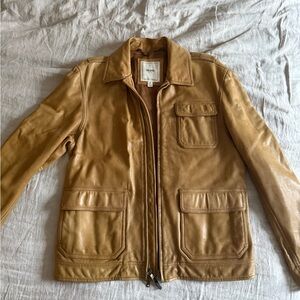 Vintage oversized leather jacket (Todd Snyder)